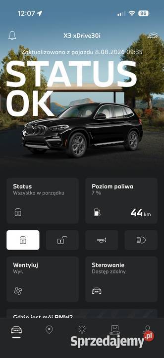 2019 BMW X3 xDrive30i xLine nieuszkodzony Warszawa