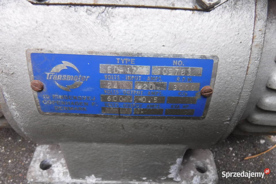 EO17 Transmotor E017 Prądnica 24V600V Otwock