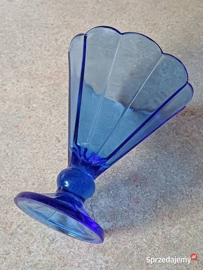 vintage kobaltowe szkło Nowy Targ