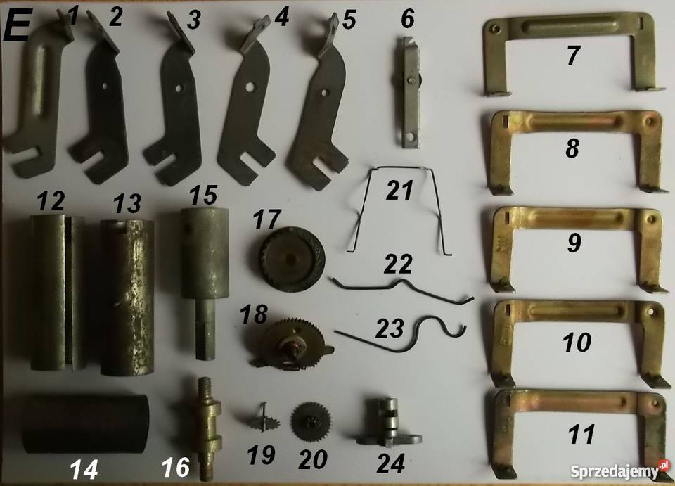 Części mechaniczne ze starego sprzętu RTV część Głuchołazy