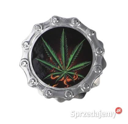 Srebrny Grinder Młynek do Suszu Zielony Liść