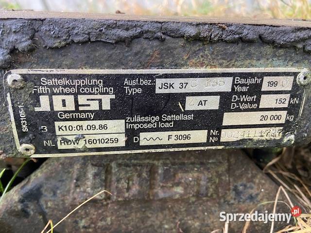 Łapa Siodło Jost JOST SK 210402 14 17 ciężarowe Maszewo
