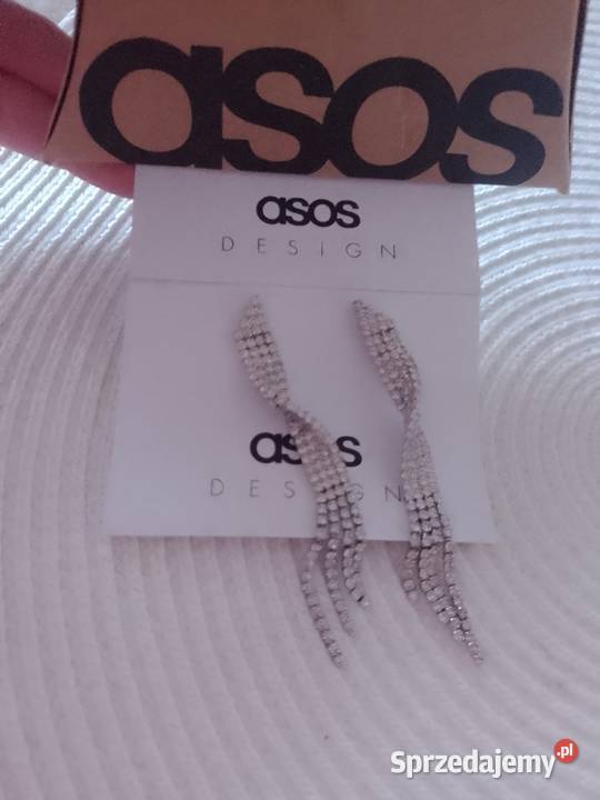 ASOS Długie Asymetryczne Kolczyki bogato Kraków