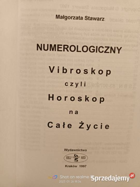 Numerologiczny horoskop na całe życie książki Warszawa