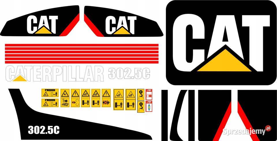 NAKLEJKI NA MASZYNĘ CAT 3025C Nakło nad Notecią