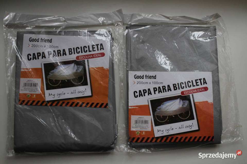 Zestaw komplet 2 siwy szary pokrowiec na rower Toruń