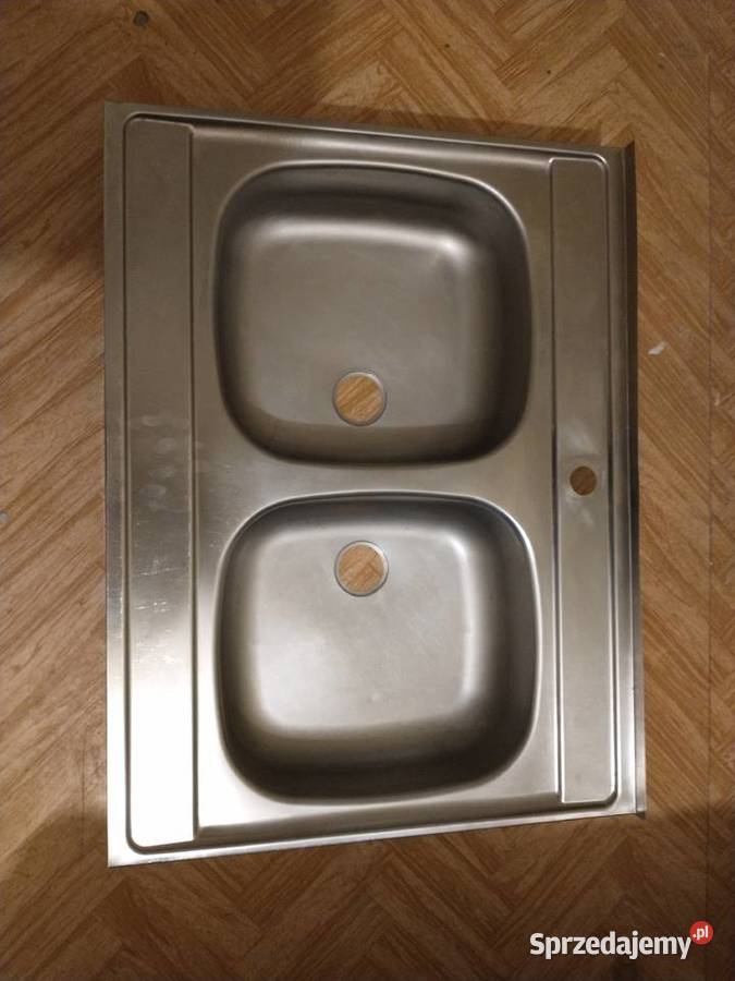Zlewozmywak dwukomorowy stalowy 8060 z syfonem