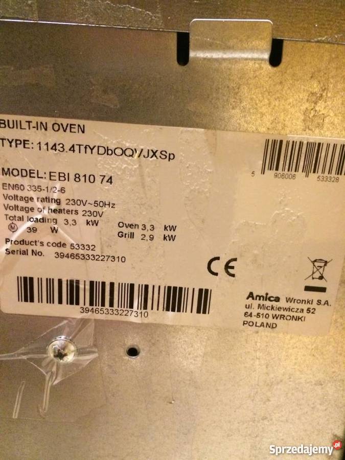 Piekarnik Amica EBI81074 AGD Konstantynów Łódzki