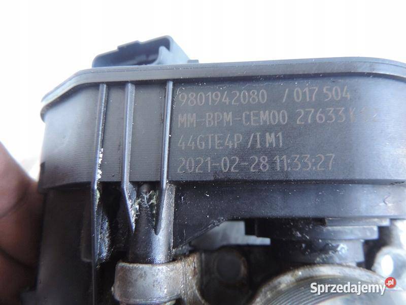 PRZEPUSTNICA OPEL CROSSLAND X 12 THP 9801942080 Silniki i osprzęt