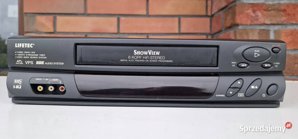 Video magnetowid Lifetec LT9020 LT 9020 6 head wielkopolskie Międzychód sprzedam