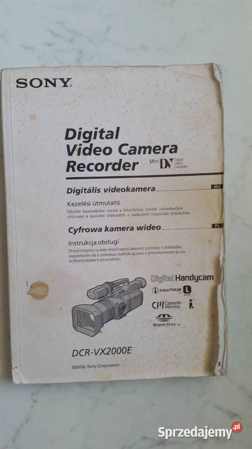 Instrukcje kamer video PANASONICSONY Puławy