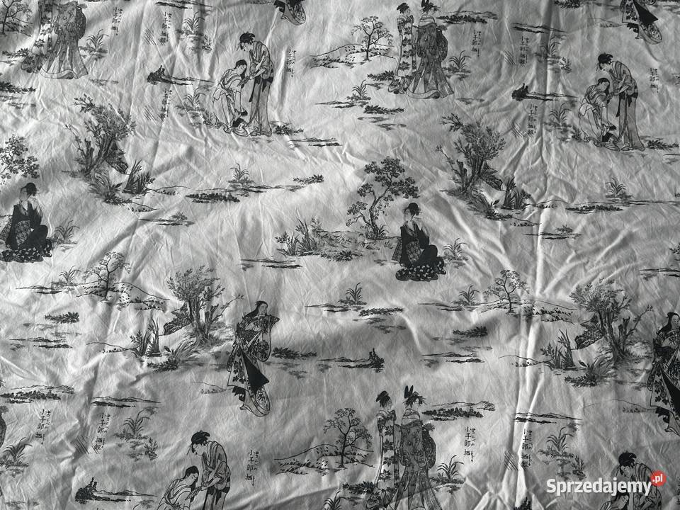 Komplet pościeli MS motyw Japonka 180x200 biały