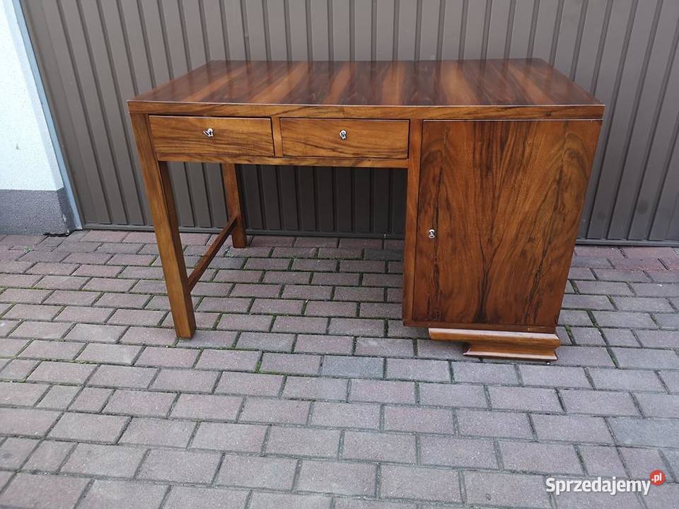 Biurko ARTDECO Orzech Unikatowe Stare Antyk Swarzędz