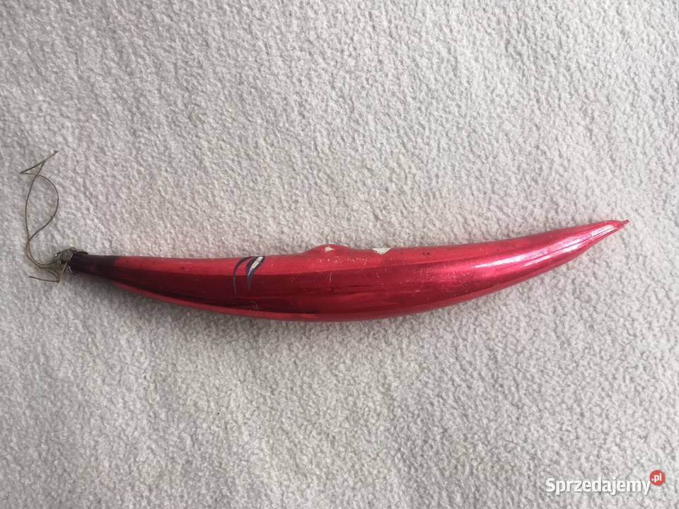 PRL bombka Księżyc czerwony Boże Narodzenie Kołobrzeg