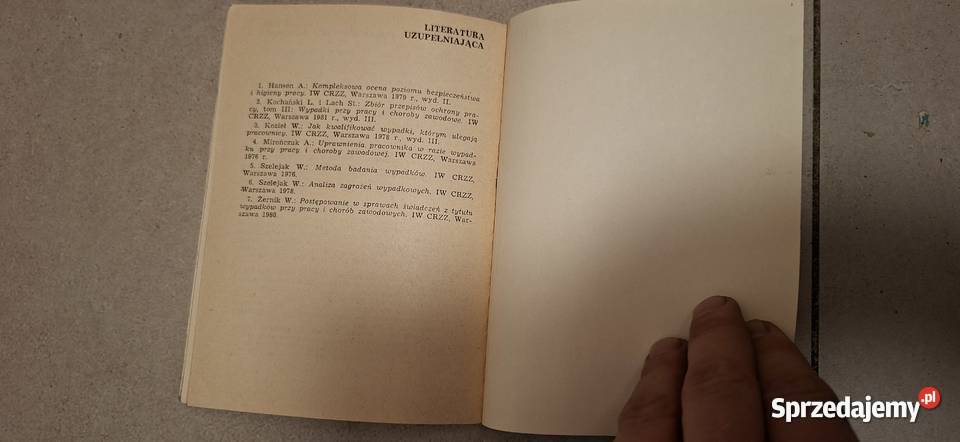 Dochodzenie powypadkowe 1981 Pierwsze wydanie Konin