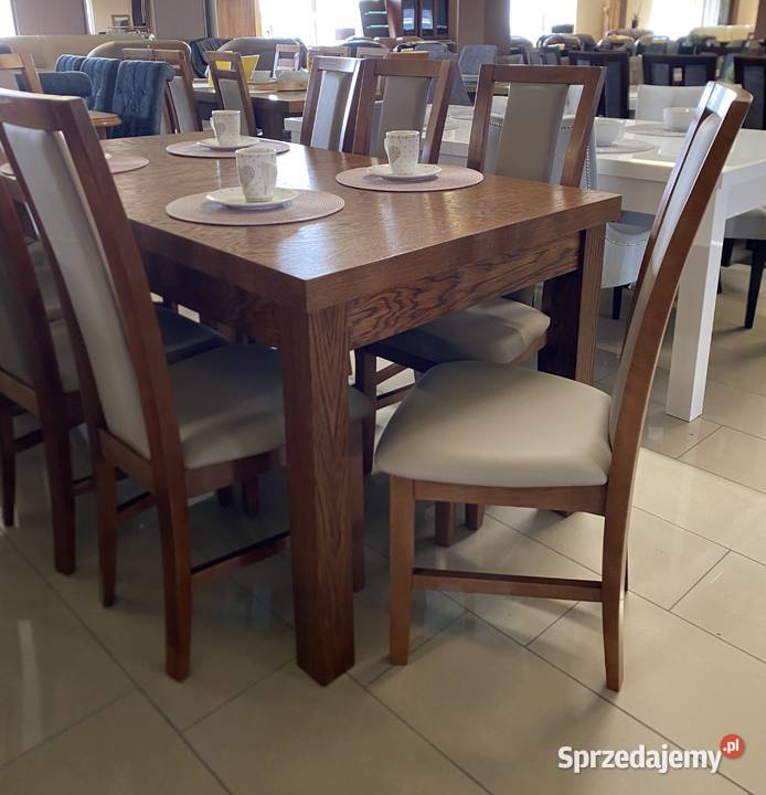 Krzesła Tomi w skórze naturalnej PRODUCENT Meble