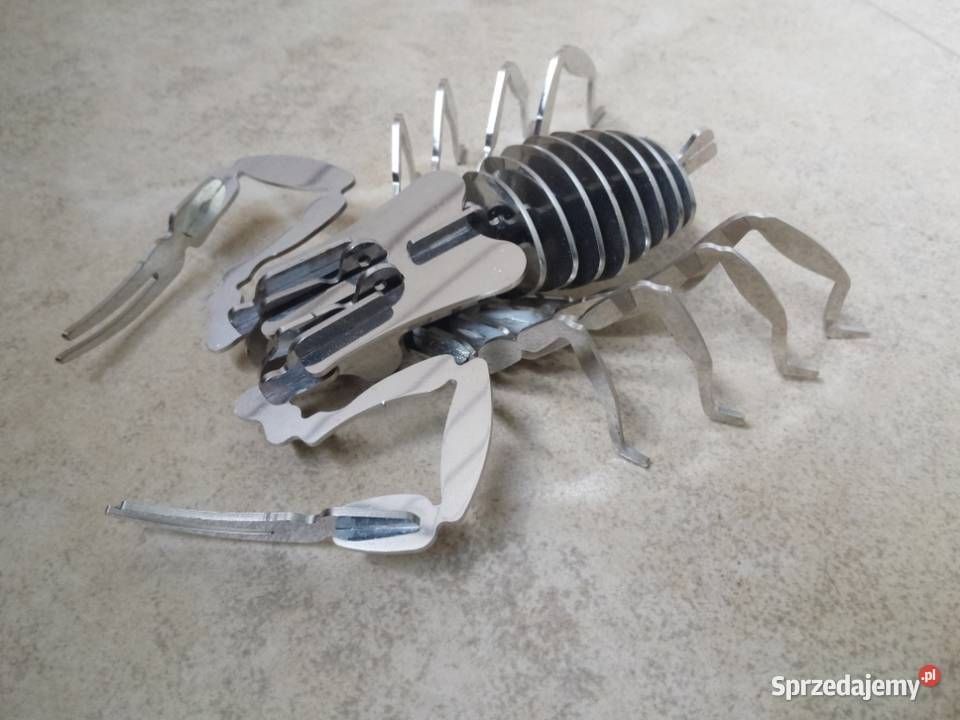 Skorpion figurka nierdzewny 3D model Piastów