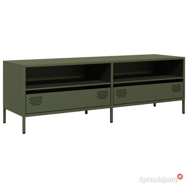 Szafka RTV oliwkowa 135x39x435 stal walcowana na RTV Warszawa sprzedam