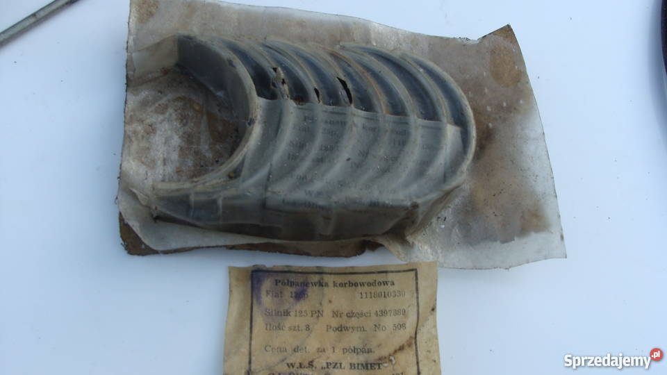 Nowe półpanewki Fiat 125p Pozostałe Motoryzacja Ryki