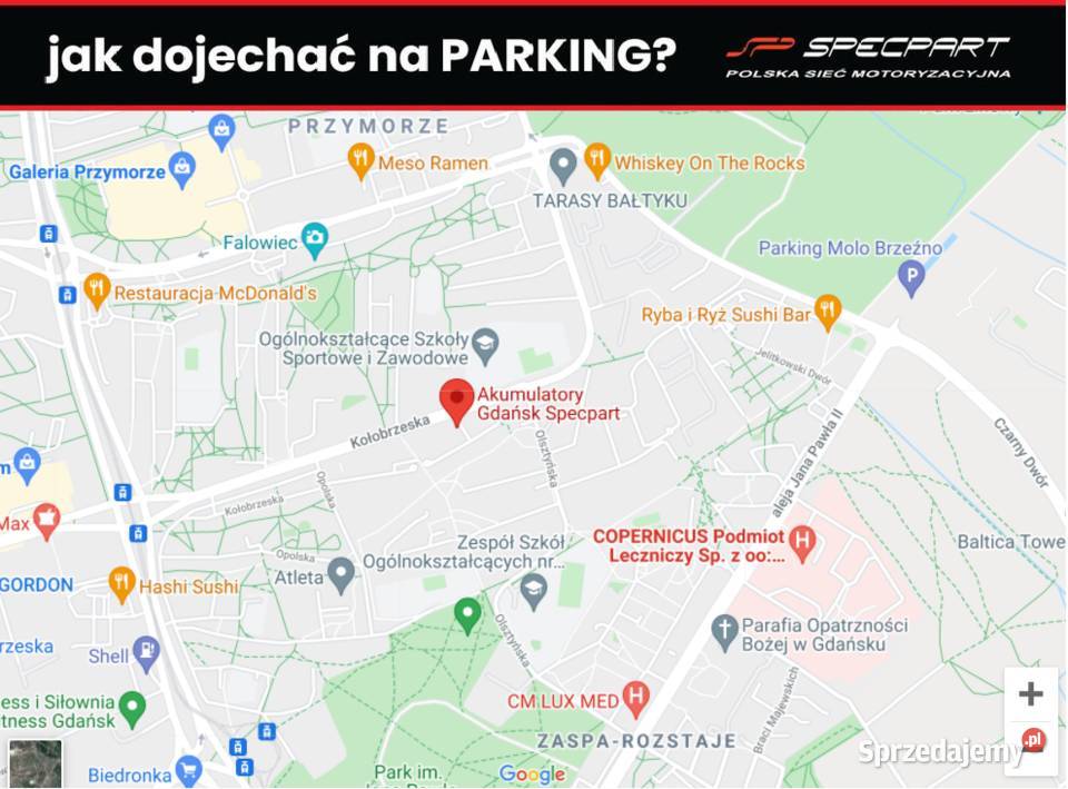 Akumulator SPECBAT 45AH 360A kostka DARMOWY pomorskie Gdańsk