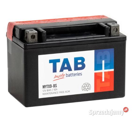Akumulator motocyklowy TAB MYTX9BS 12V 8Ah 100A Motoryzacja świętokrzyskie Ostrowiec Świętokrzyski