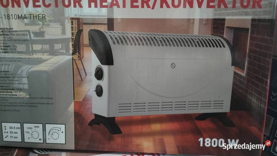 Grzejnik elektryczny z termostatem 1800 Wat Poznań