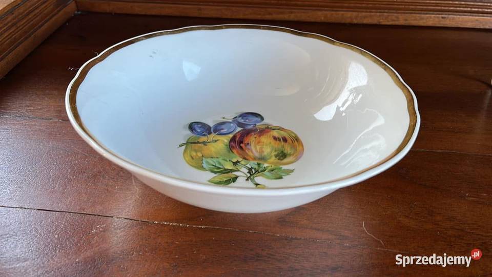 Salaterka z owocami Syg Kahla Biała porcelana z Gdańsk