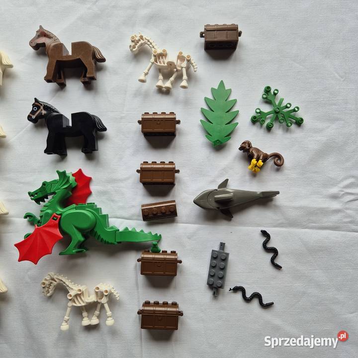 Klocki lego koniki smok skrzynie małpka itd sprzedam
