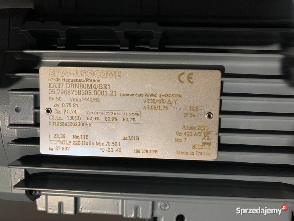 MOTOREDUKTOR SEW EURODRIVE SEW KA37 DRN80M4BE1 Warszawa