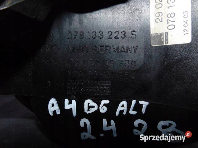 KOLEKTOR SSĄCY AUDI A4 B6 24 16V KOMPLET WLKP sprzedam