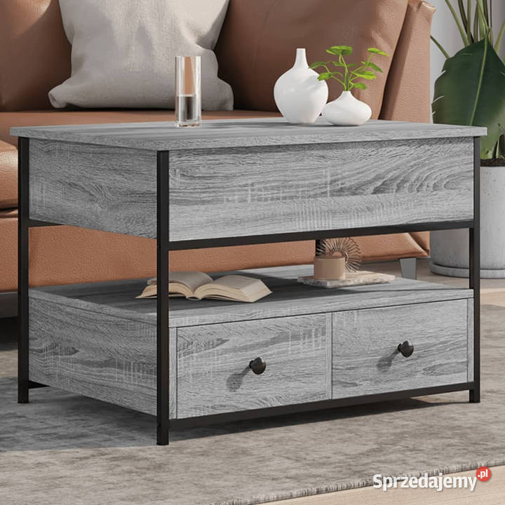 Stolik kawowy szary dąb sonoma 70x50x50 WM845384 Warszawa