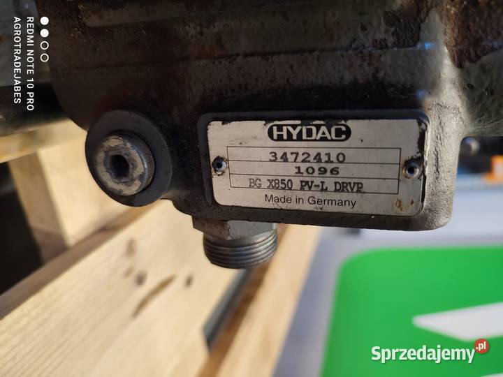 Rozdzielacz hydrauliczny HYDAC 3472395 FENDT 826 wielkopolskie Wilkowo