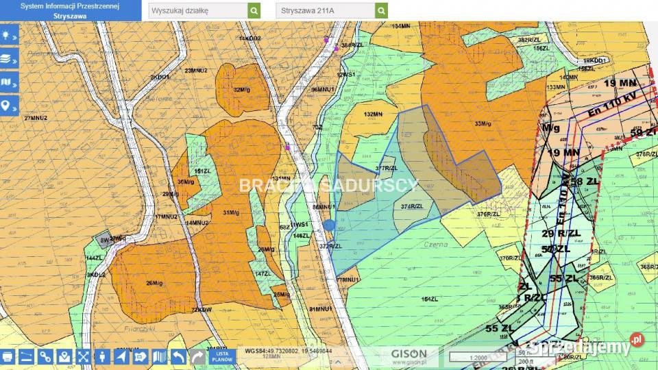 Sprzedaż gruntu 30000m2 Stryszawa