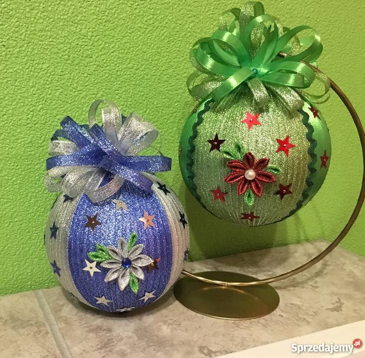 Bombki wstążkowe z cekinami śląskie Chorzów sprzedam