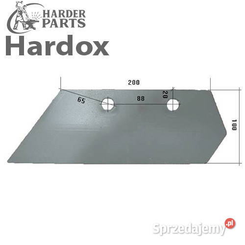 Lemiesz przedpłużka HARDOX 3363711L S270L do Części zamienne