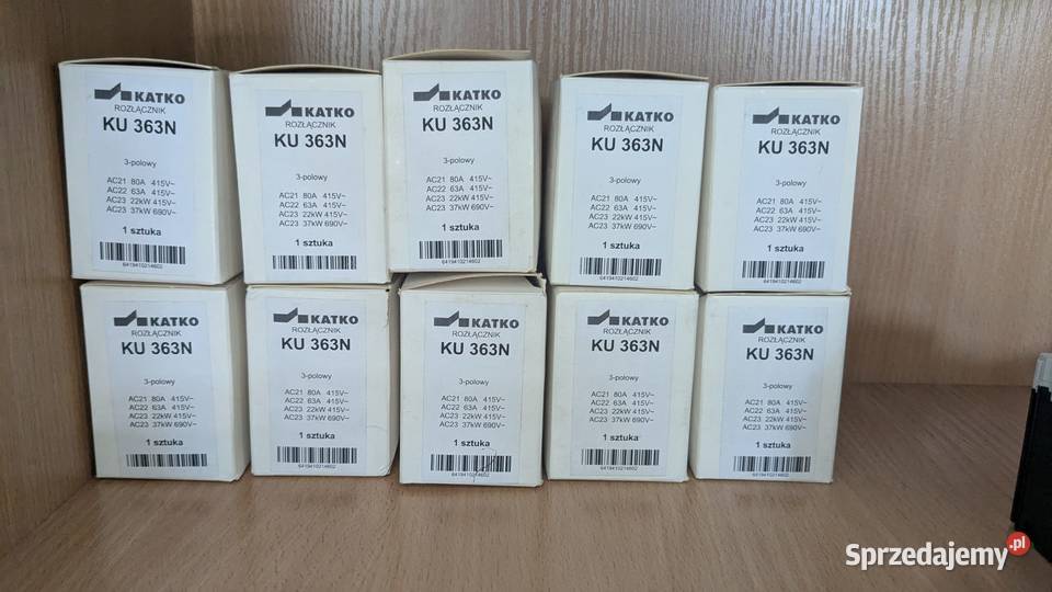 Rozłącznik izolacyjny KATKO KU 363N 3P 63A80A mazowieckie Warszawa
