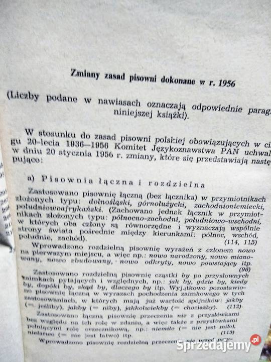 Zasady pisowni języka polskiego Taszycki Warszawa