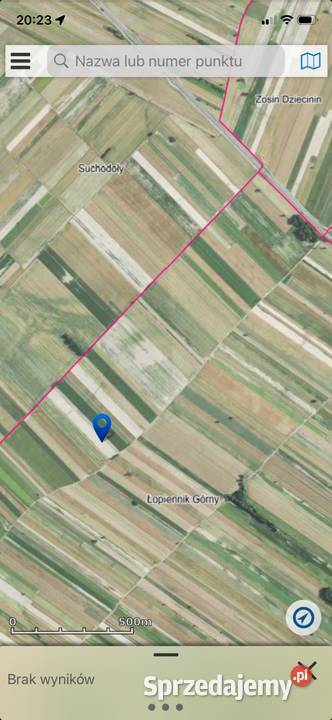 Ziemia rolna 220 hekt Sprzedaż Łopiennik Górny