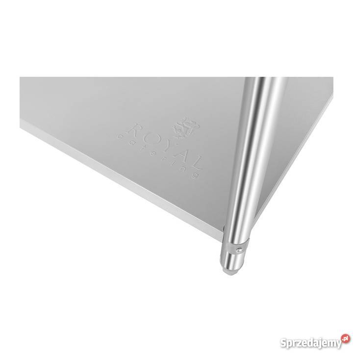 Stół blat roboczy z nadstawą stal nierdzewna