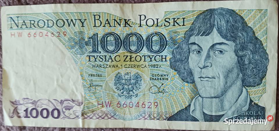 1000 M Kopernik seria HW 1VI1982 r Konin