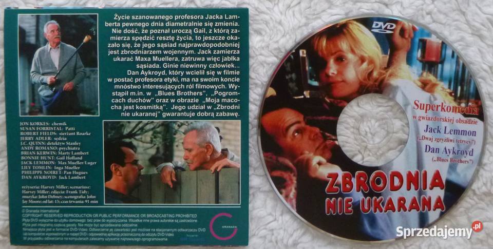 Film DVD Zbrodnia nie ukarana Filmy Kultura i Rozrywka Warszawa