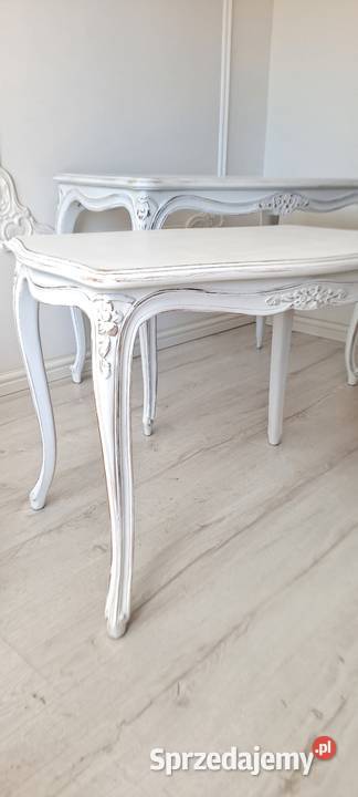 Stylowa ława stolik kawowy Shabby Chic Ludwik