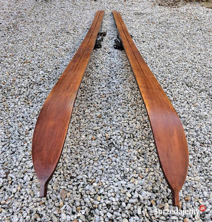 Stare drewniane narty Allgaubindung dolnośląskie Szklarska Poręba sprzedam