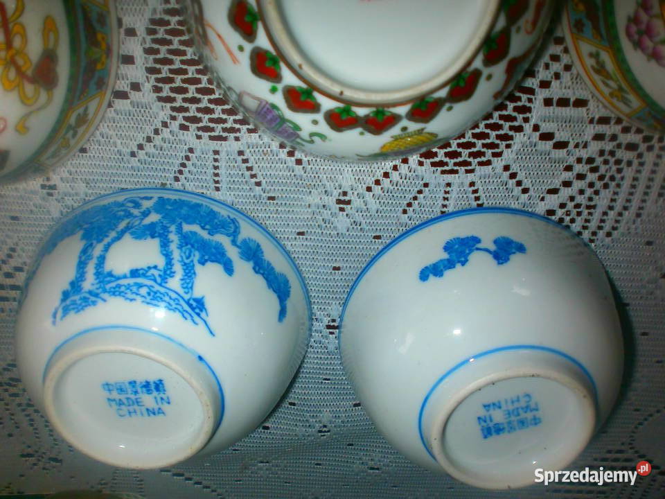 Chińskie miseczki porcelana 8 sz Miski