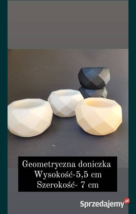 Geometryczna doniczka z mchem Poznań