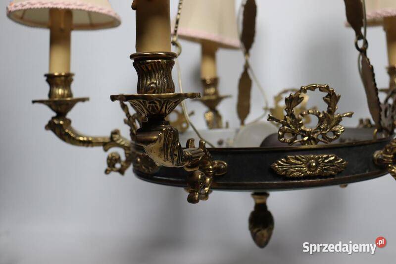 Lampa wisząca mosiężna z 5 żarówkami Skandynawia Szczecin