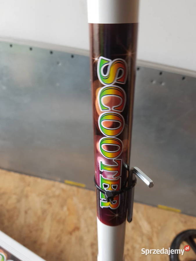 Hulajnoga duża SCOOTER Duże Koła Czarna biała wielkopolskie Głogowa