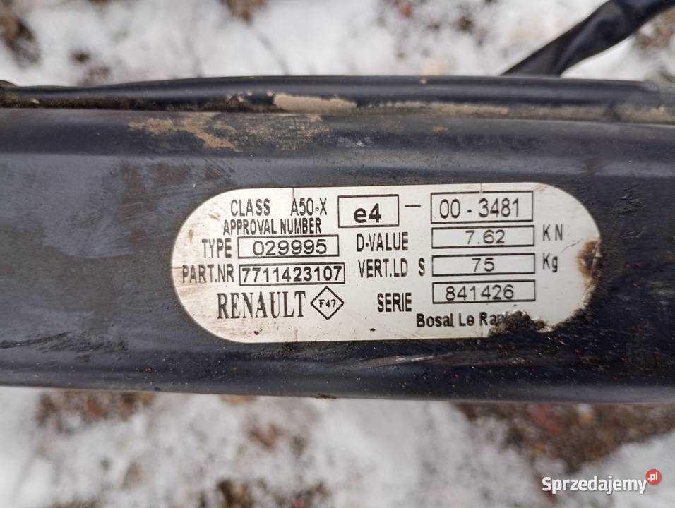 Sprzedam hak do Renault Kangoo 2 Łomża sprzedam