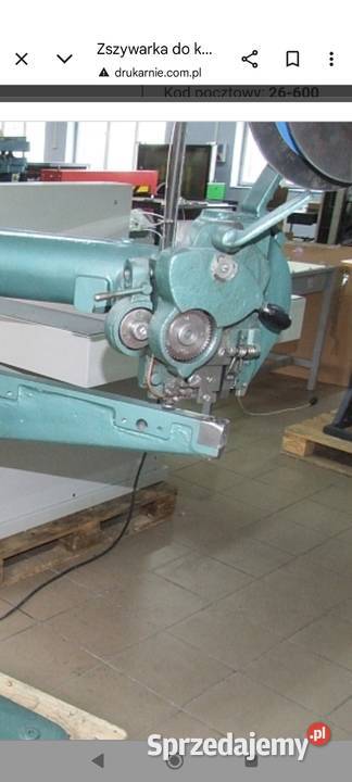 Zszywarka na drut płaski i inne maszyny podlaskie Bielsk Podlaski