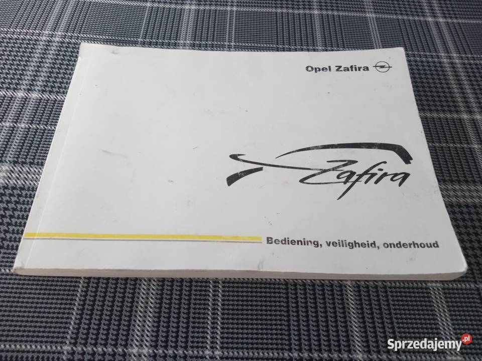 OPEL ZAFIRA A Instrukcja obsługi Książka 2000 NL łódzkie Łódź